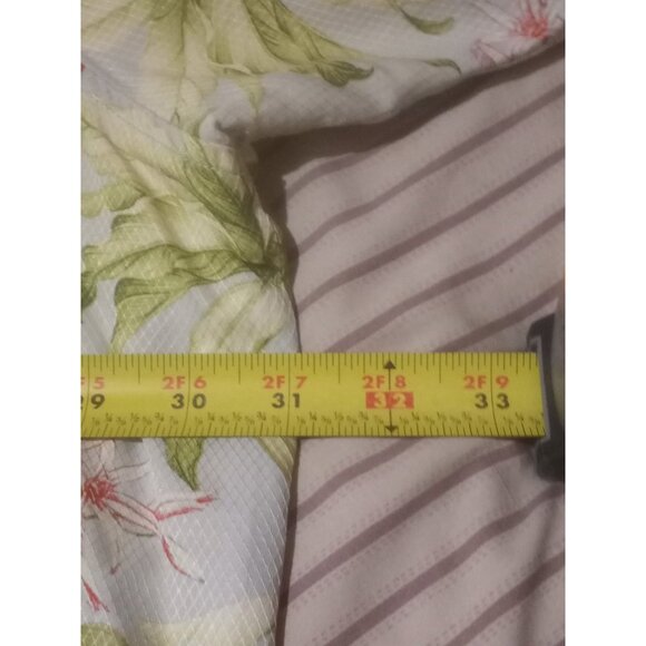 Tommy Bahama Silk Shirt Men's 3XB Big Blue Green Floral SS Beach Relax Button Up - Picture 12 of 13